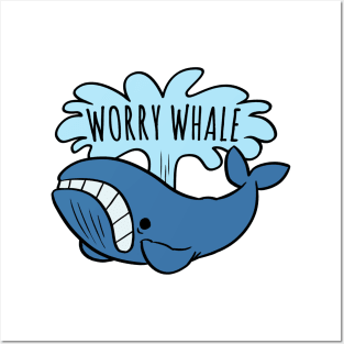 Worry Whale Posters and Art